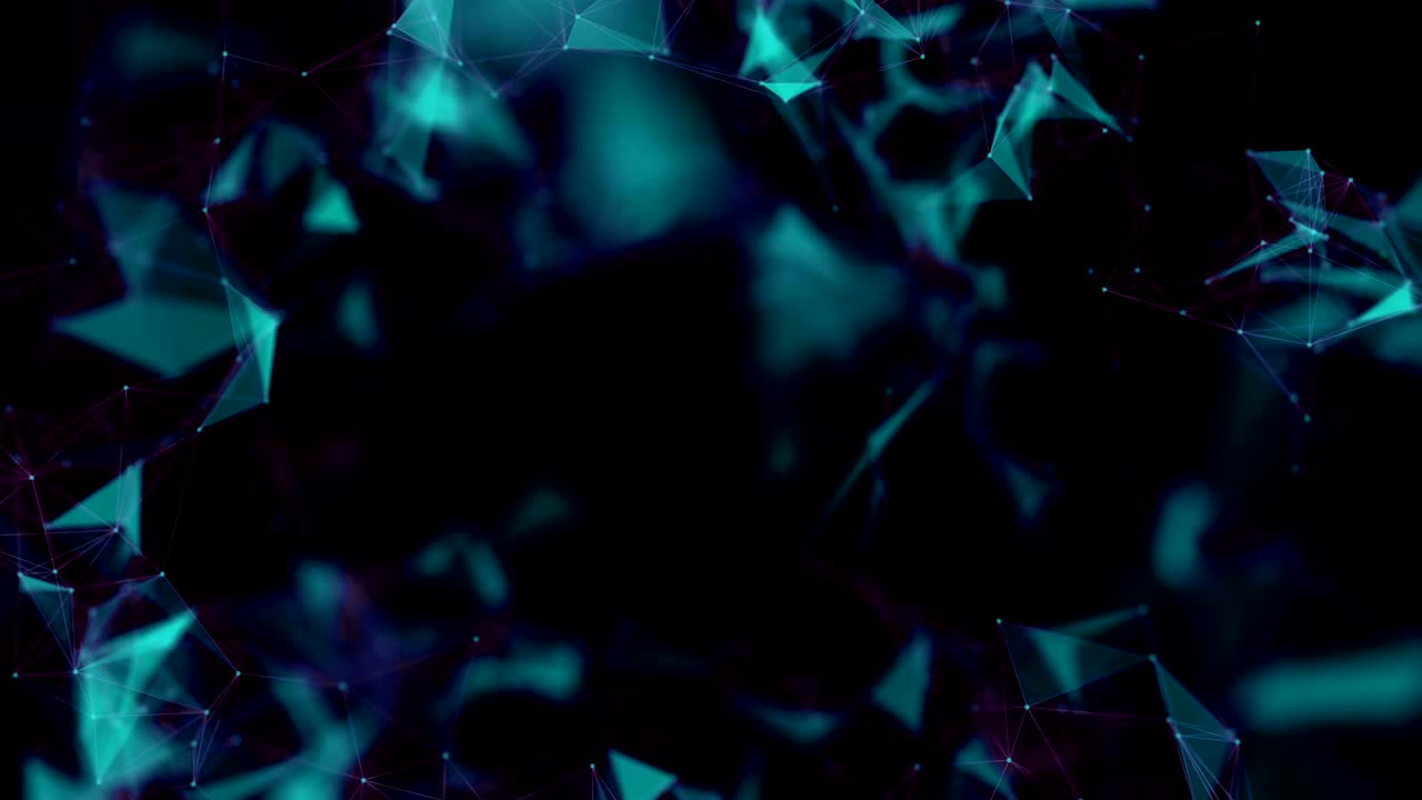 Abstract Lines, Triangles and Dots.