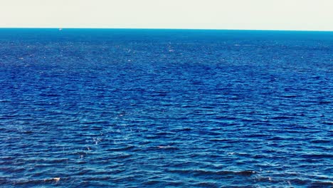 shot over baltic sea in mangaļsala, latvia