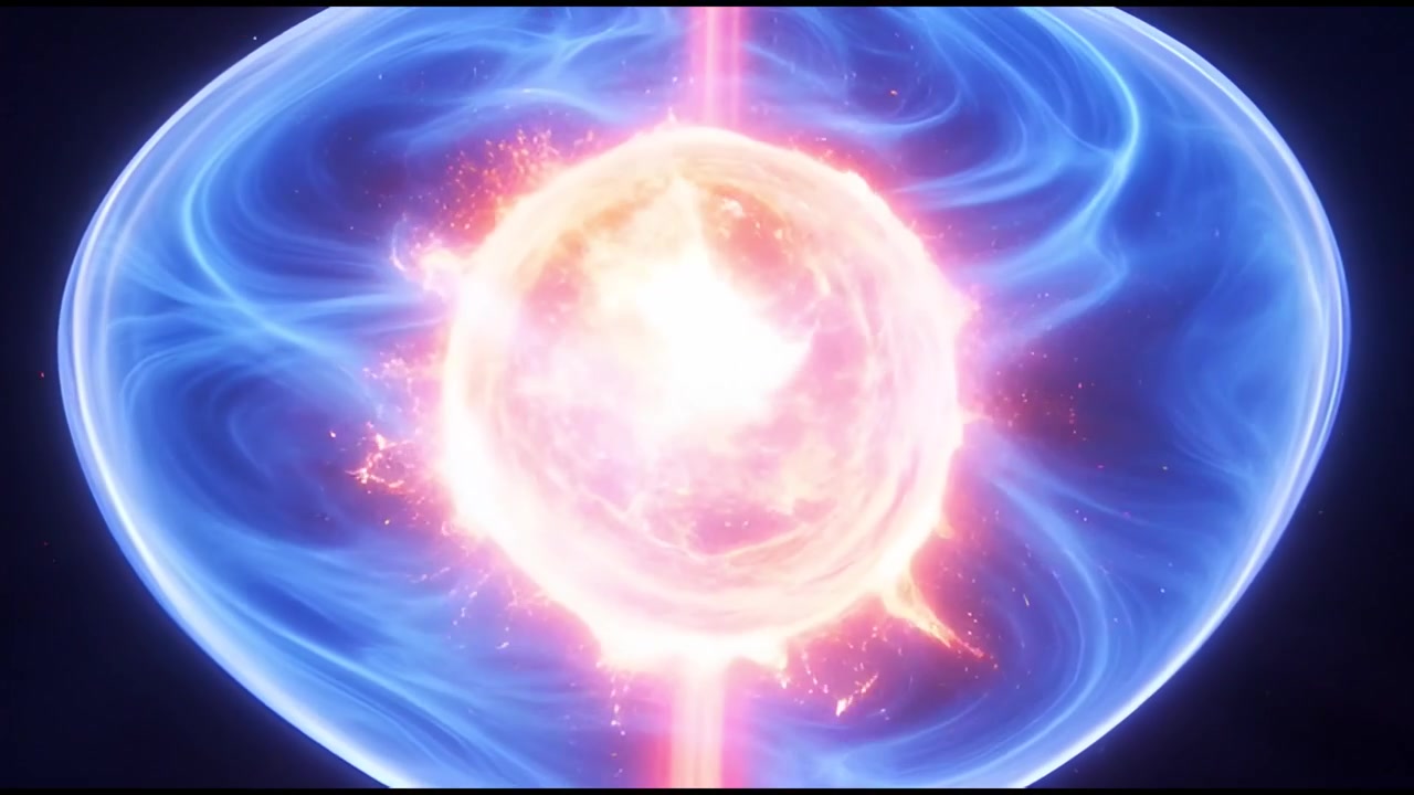 Stella Cosmica Dinamica che emette Potente Energia e Plasma.