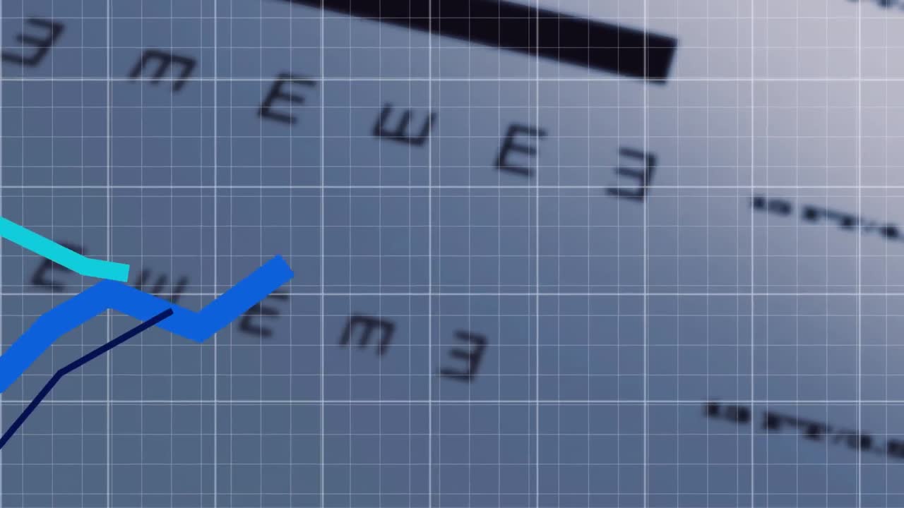 animación del procesamiento de datos sobre las letras