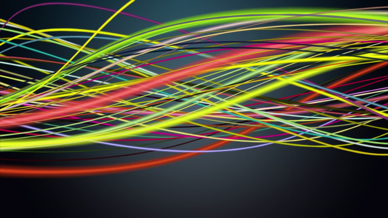 animación fantástica con objeto de onda de rayas en cámara lenta, 4096x2304 bucle 4k