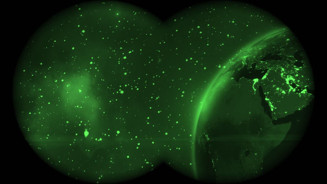 Planet Earth rotating in space stars galaxy universe science world realistic world milky way