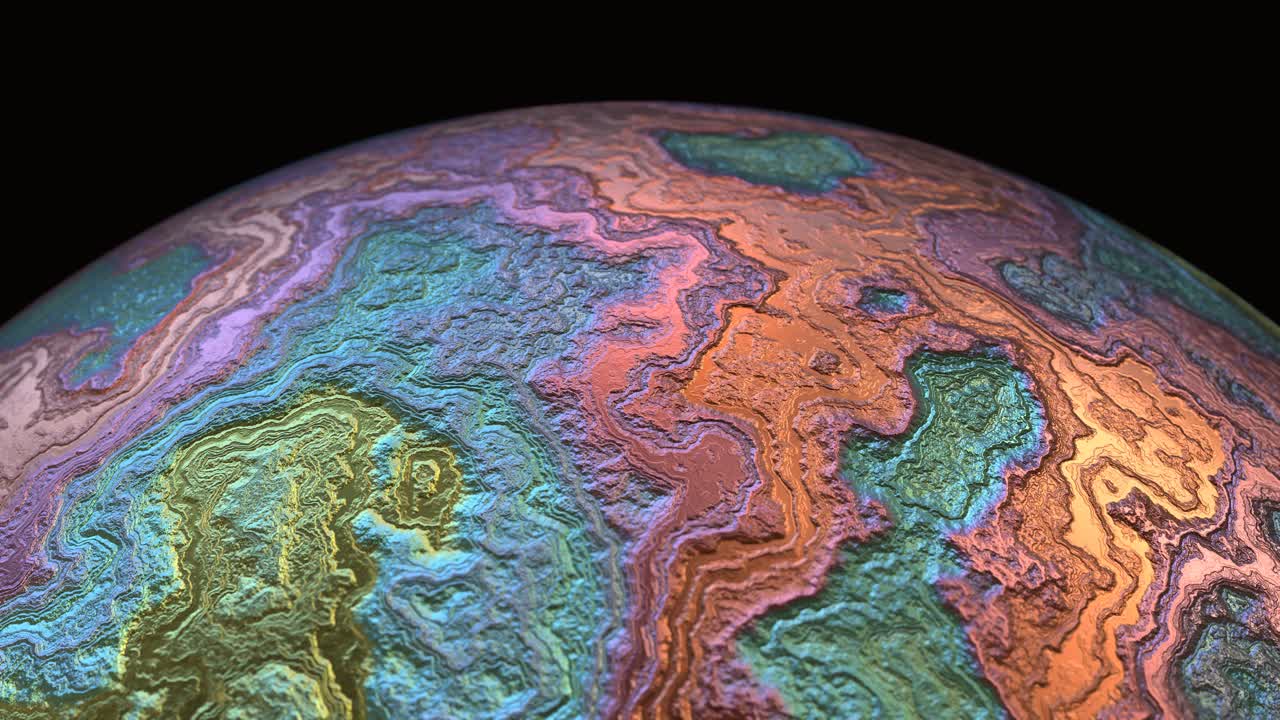 красочный глобус сфера абстрактный фон 3d рендер анимация