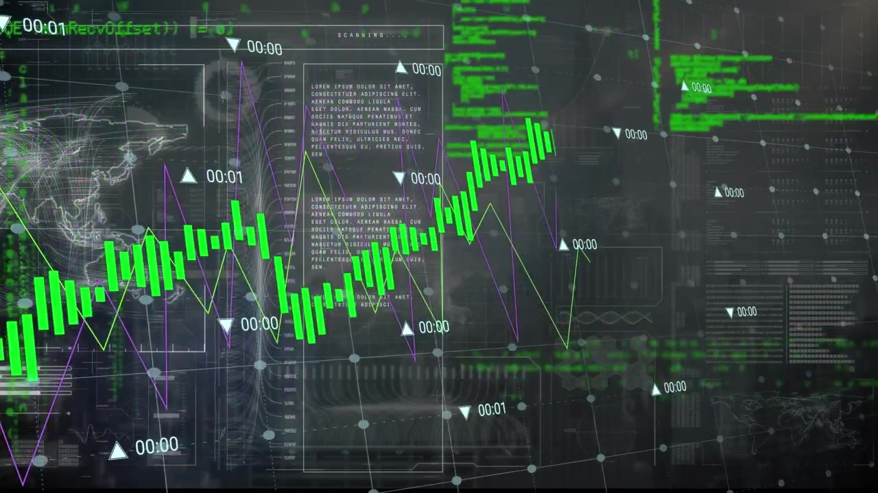 Animation of statistics and data processing over world mathematical data