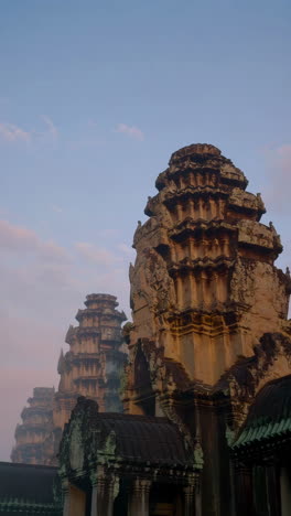 angkor wat temple at sunrise/sunset