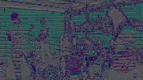 defecto geométrico, fallo digital, superposición de fallo. fondo hipnótico. transición.