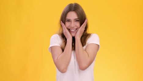 mujer feliz