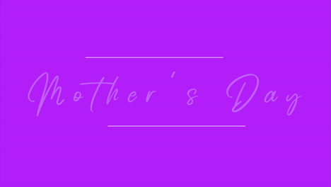 modern mothers day text in frame on fashion purple gradient