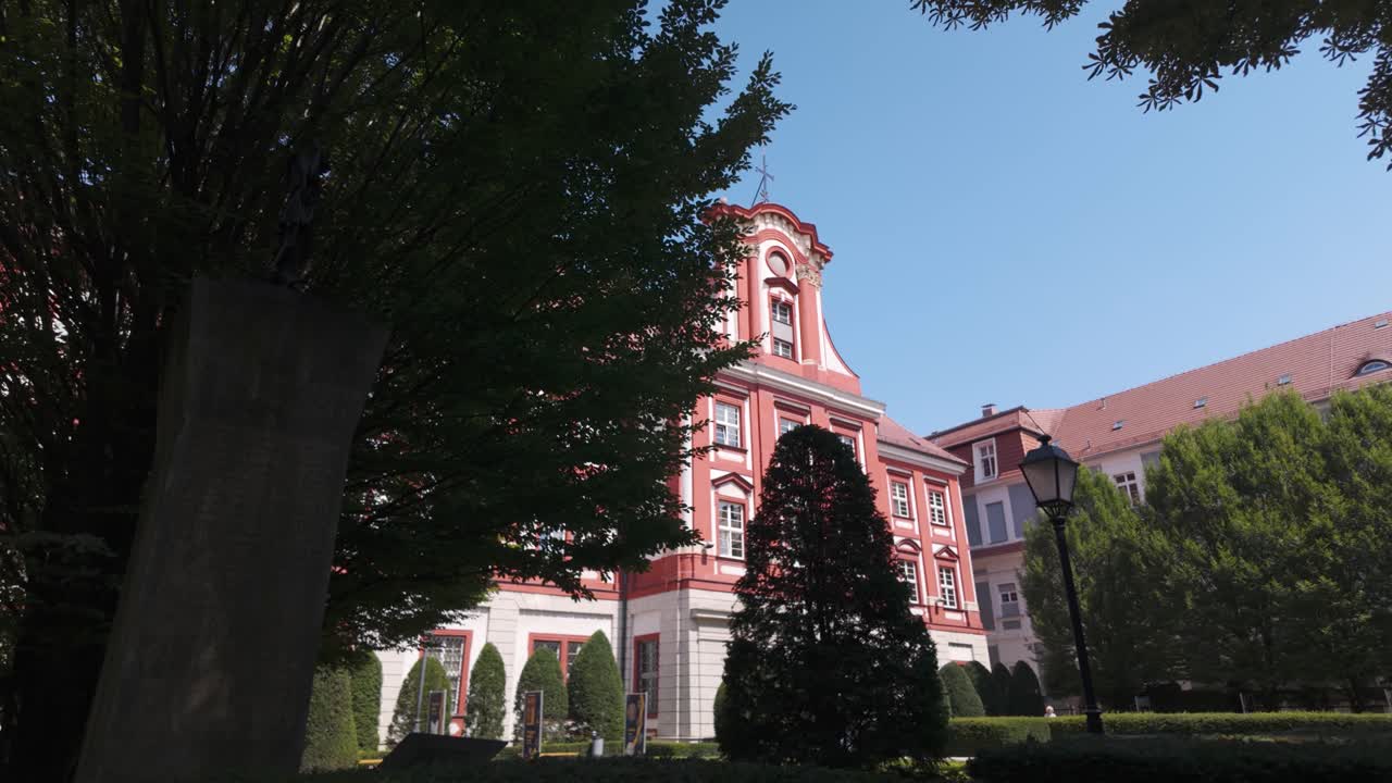 Ossolineum Institute in Wroclaw with Baroque architecture and historical significance