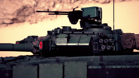 tanque militar en el desierto