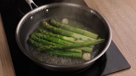 frying asparagus