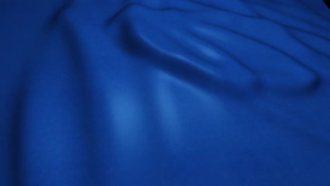 blue waving cloth loop animation, silk or satin flag