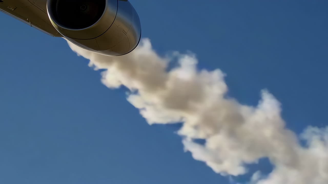 Airplane Engine Exhaust