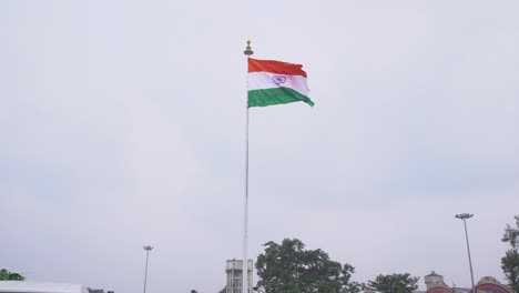 The-flag-of-India-flying-in-the-air