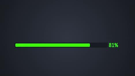 loading bar animation from 0 to 100% loading on luxury background