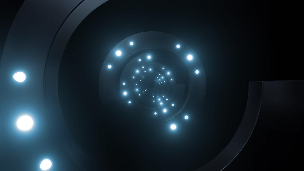 túnel en espiral resplandeciente abstracto