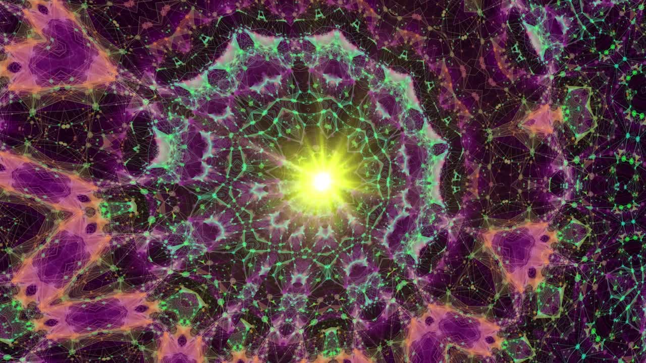 el fondo del caleidoscopio de la discoteca. hermosa textura gráfica, simetría.