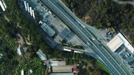 highway service area aerial view