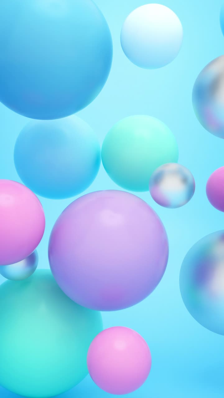 formas flotantes abstractas y coloridas