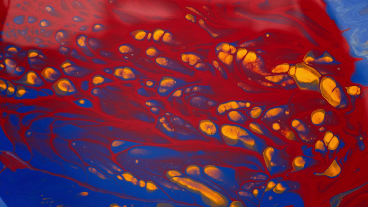 Motivo astratto blu, rosso e arancione