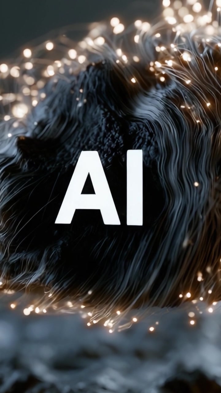 Esplorando l'incrocio tra creatività e tecnologia: una rappresentazione visiva dell'intelligenza artificiale attraverso sbalorditivi effetti di luce e movimento.