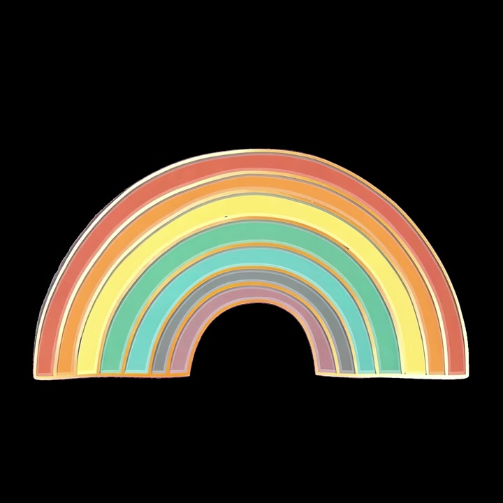 Arco-íris Colorido Animado Aparecendo e Desaparecendo