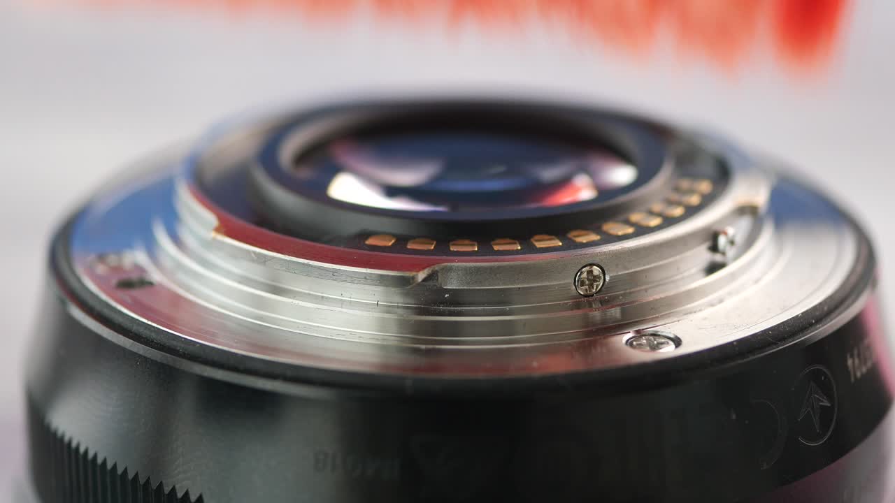 Close-up of a Camera Lens Mount