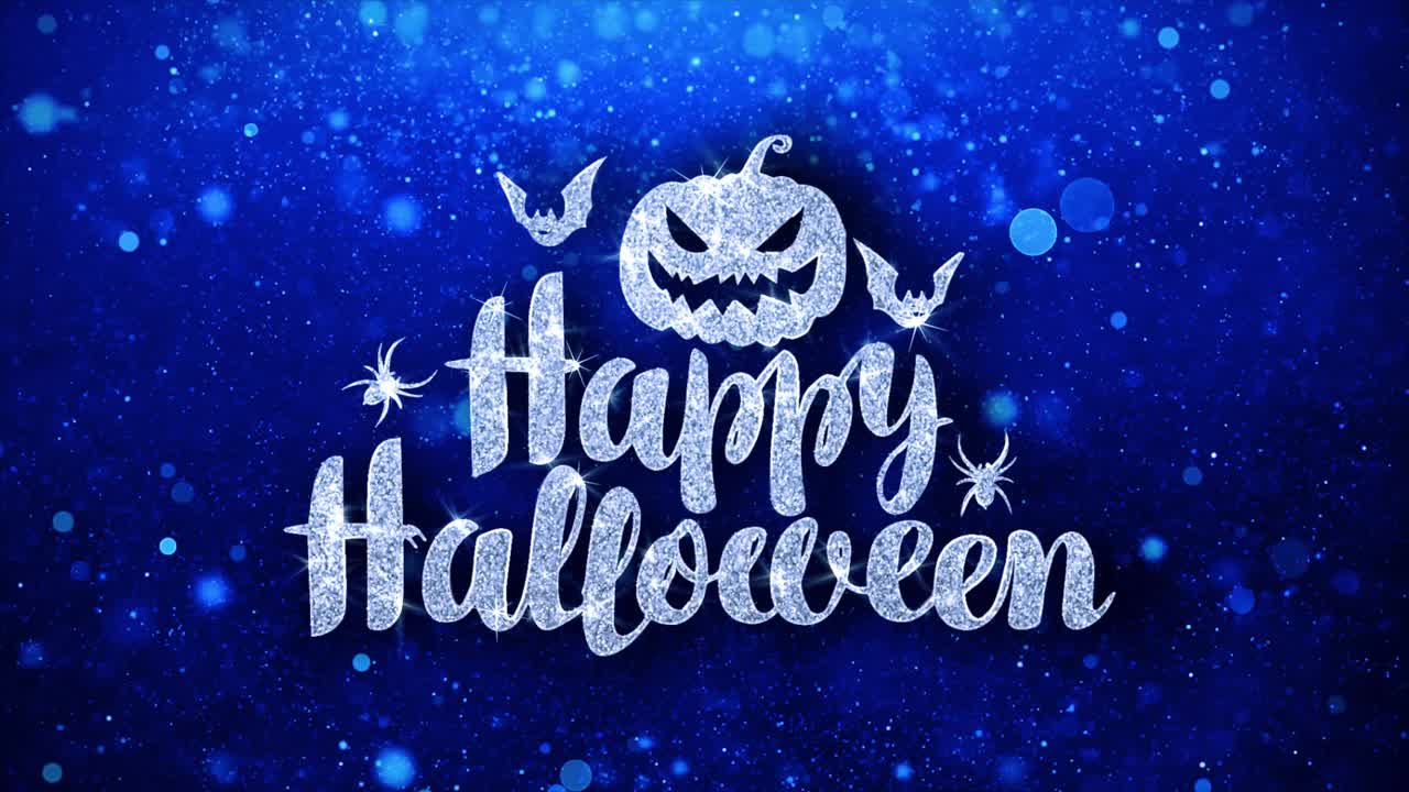 Happy Halloween Sparkle Background