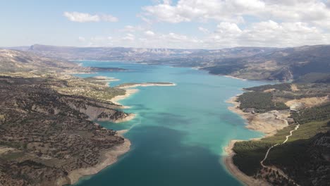 large dam aerial view