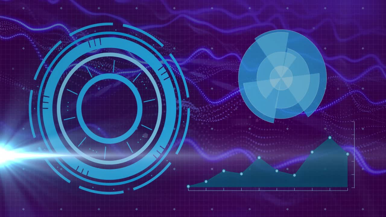 Animation of data processing over scopes scanning