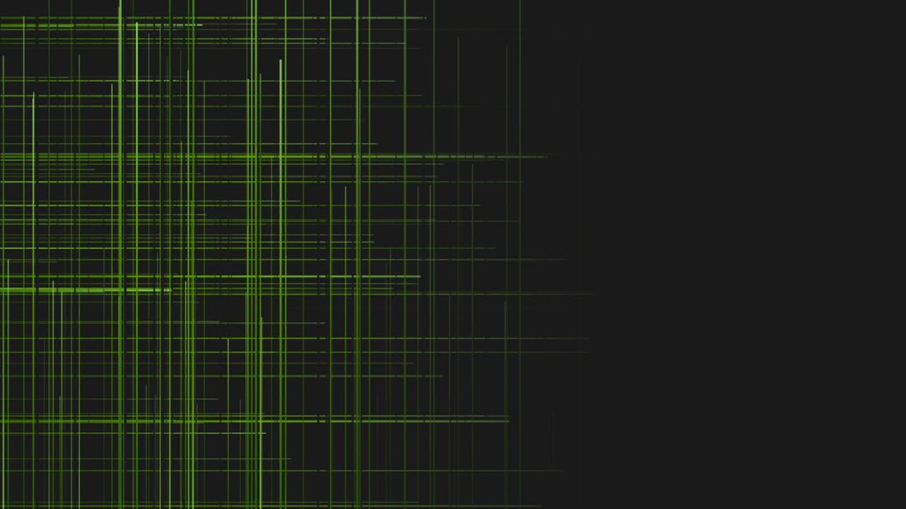 Green lines concept geometric technology motion background
