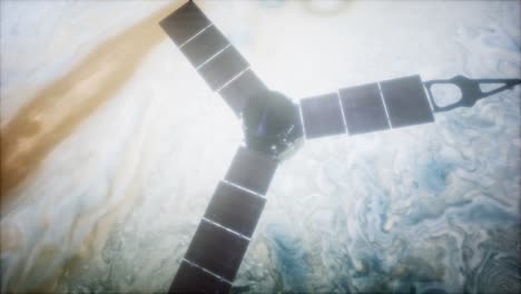 satélite de juno en órbita alrededor de júpiter