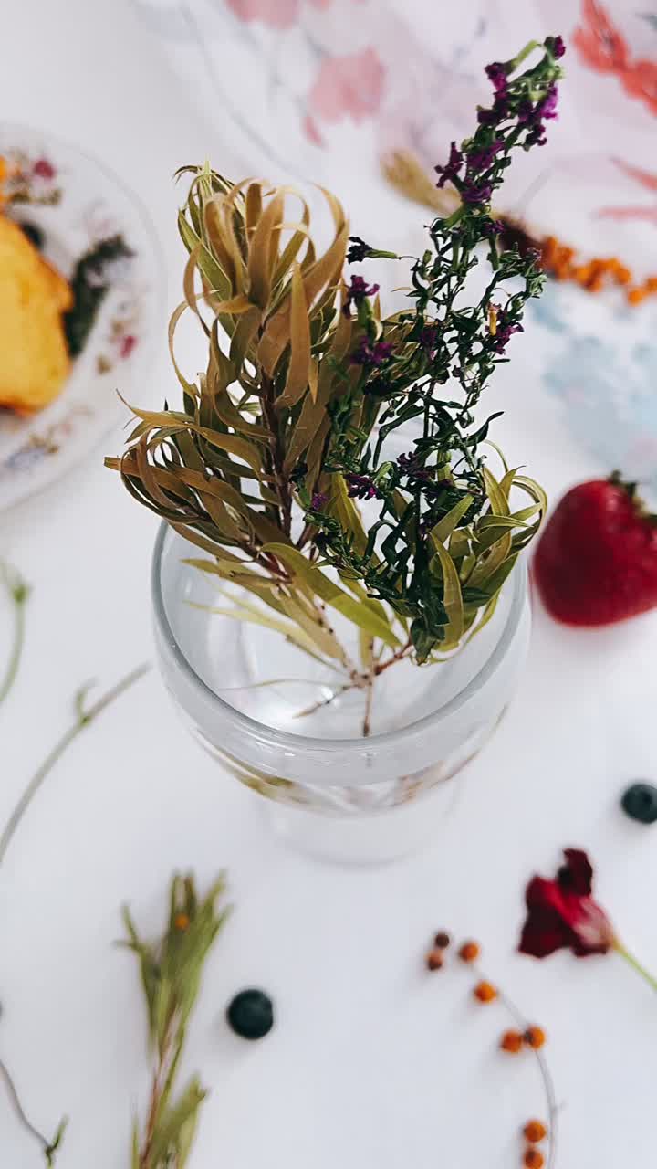 elegante arreglo de postres de otoño