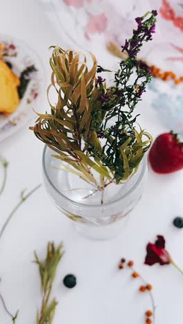 elegante arreglo de postres de otoño