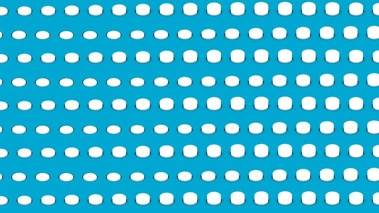 Abstract isometric background white cylinders horizontal waves motion
