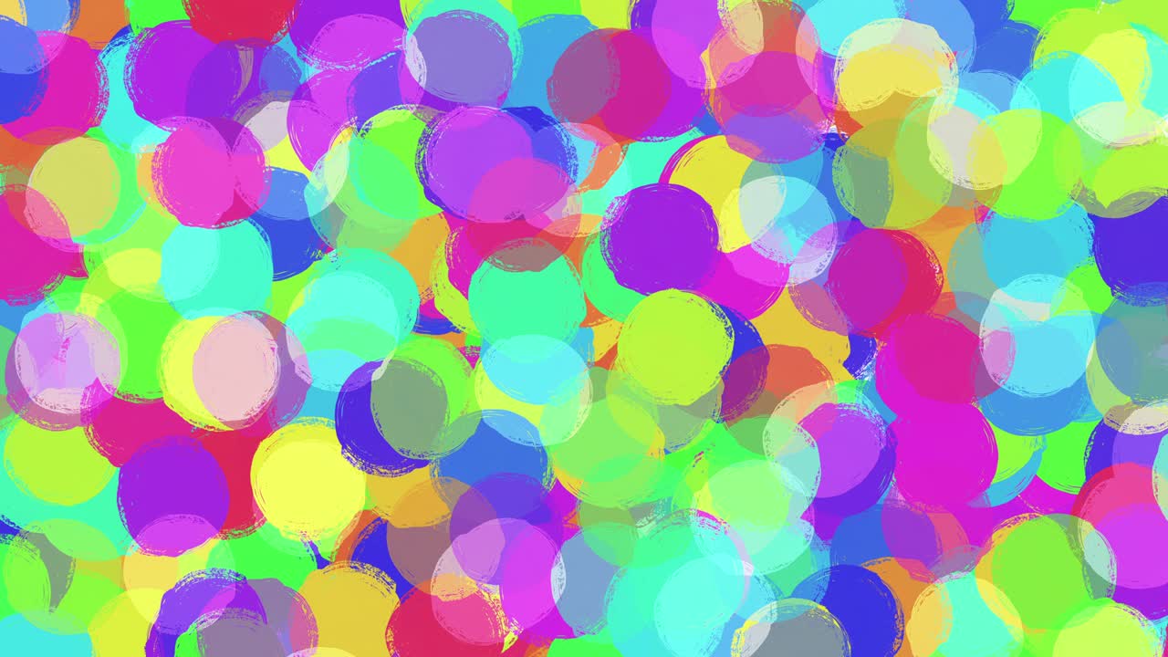 다채로운 칠한 점 배경, 추상적인 스 모션 애니메이션