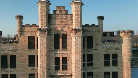 antigua prisión en joliet, illinois, famosa por la serie de televisión de fuga de la prisión y los hermanos blues