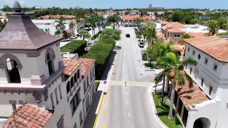 aerial shopping area in palm beach florida