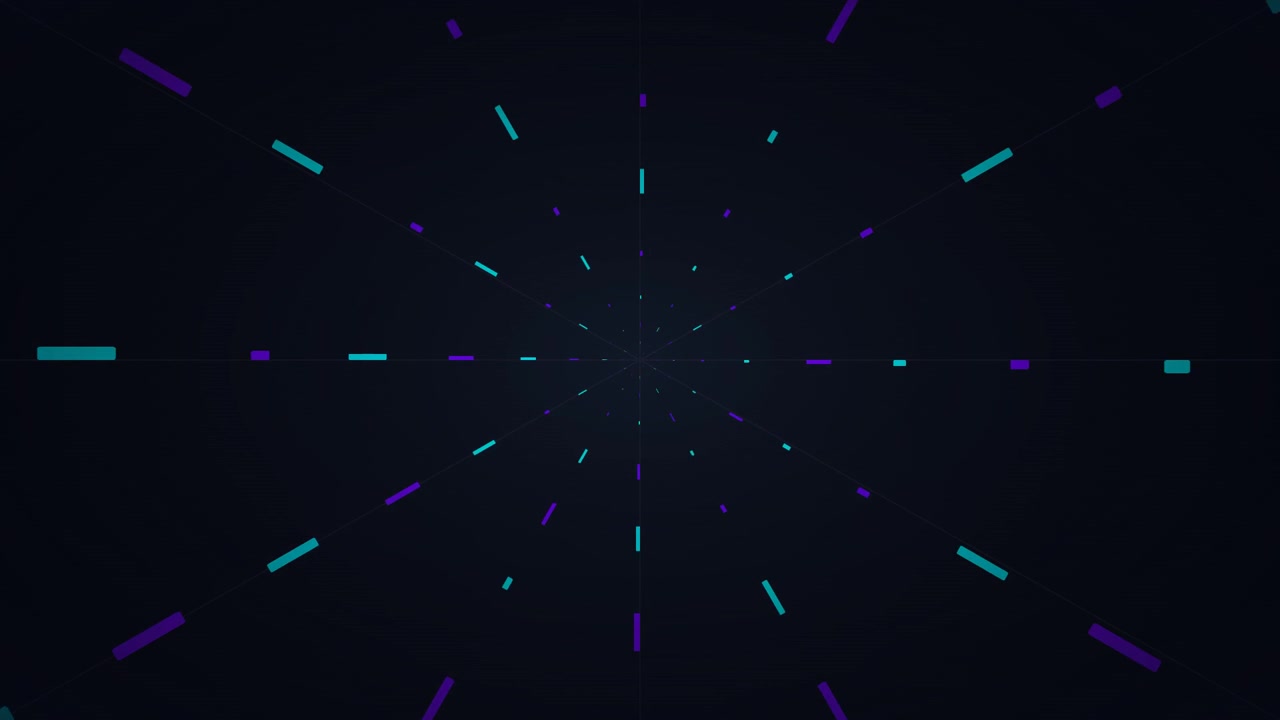 Abstract Motion Background with Pulsing Neon Lines