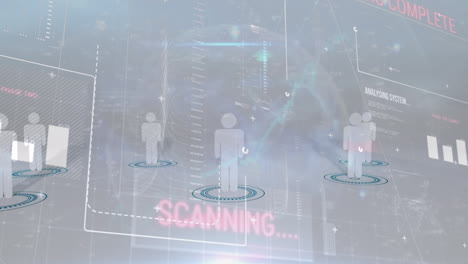 아이콘으로 연결된 글로브의 애니메이션
