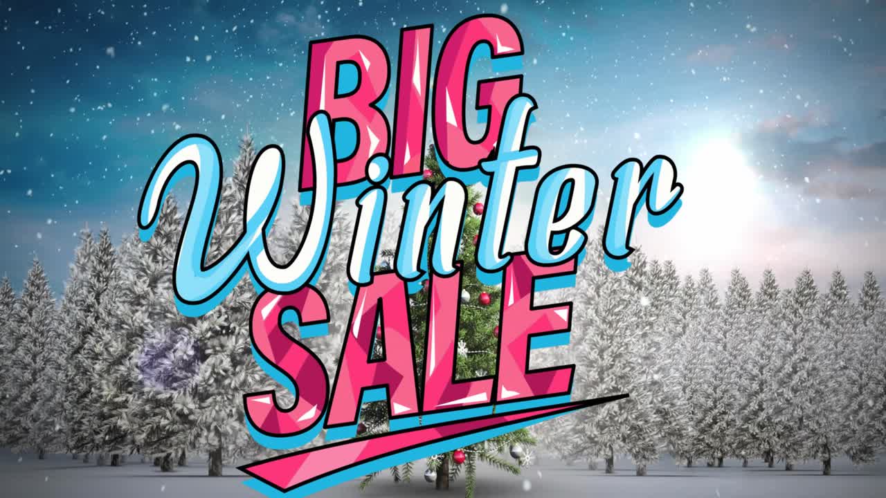 구름이 가득한 밤 하늘과 북극광 위에서 텍스트를 이기는 애니메이션