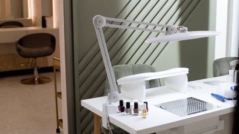 modern nail salon workstation