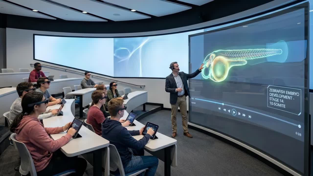 Augmented Reality Classroom with Students