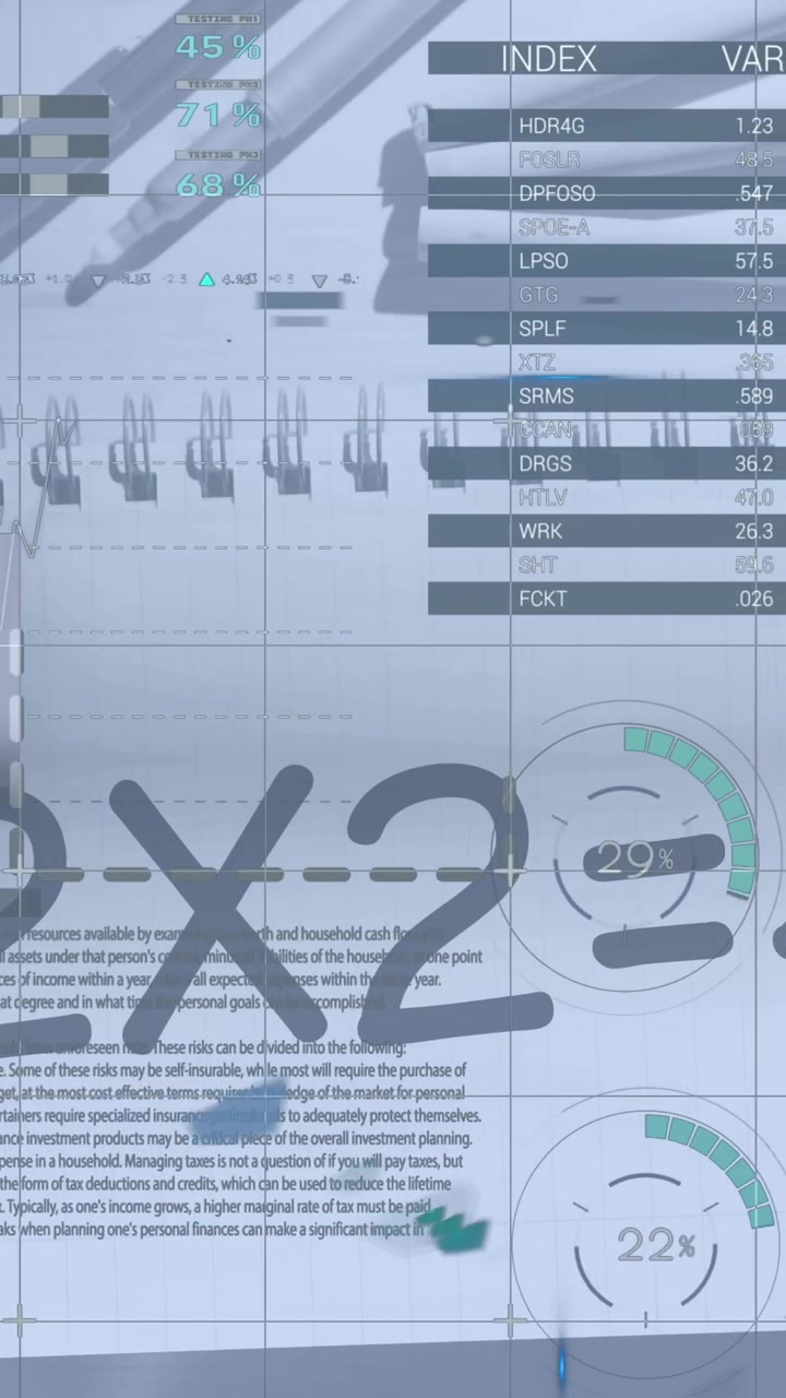Animation of data processing over school equipment