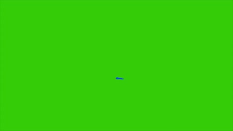 looping water element handdrawn on a green screen. 4k quality