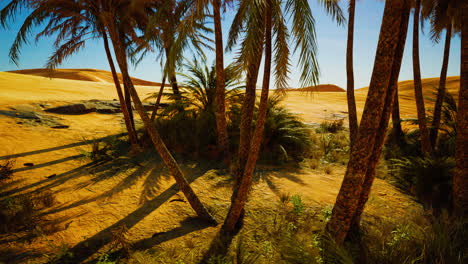 Palmen-In-Der-Sahara-Wüste