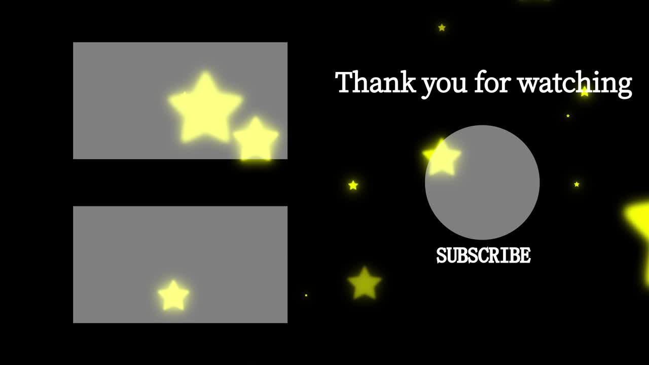 객체 조명 엔드 카드 엔딩 스크린 모션 그래픽