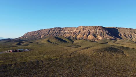 vista aérea y panorama del desierto en el sur de nevada