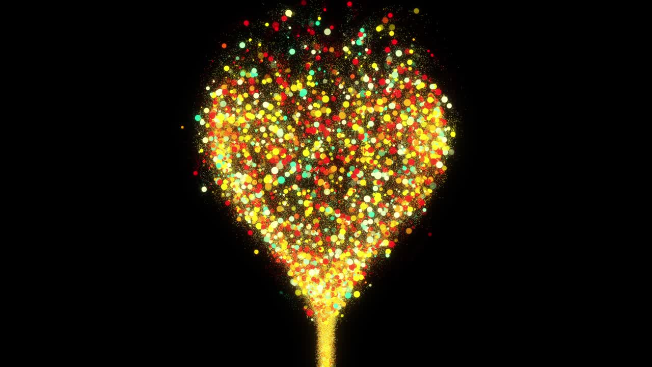 flor abstracta de las partículas