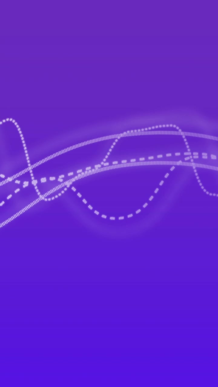 Animazione di elaborazione dati e diagrammi su sfondo blu.